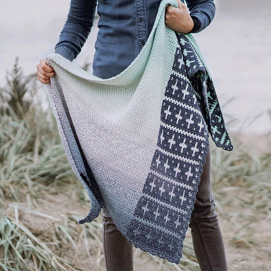 Garnpakke Sjal - Seagrass Shawl